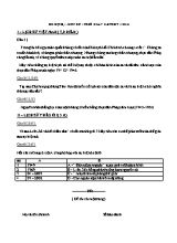 Đề dự bị - Môn Sử 9 - thời gian 150 phút  2013